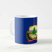 Tasse mit der Flagge des Staat Vermont - USA (Vorderseite Links)