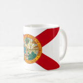Tasse mit der Flagge des Staat von Florida - USA (VorderseiteRechts)