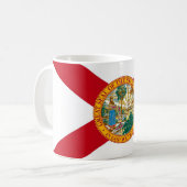 Tasse mit der Flagge des Staat von Florida - USA (Vorderseite Links)