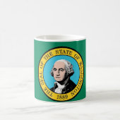 Tasse mit der Flagge des Staat Washington - USA (Mittel)