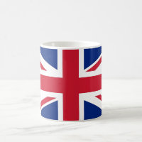 Tasse mit der Flagge des Vereinigten Königreichs