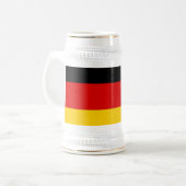 Tasse mit der Flagge Deutschlands (Vorderseite Links)