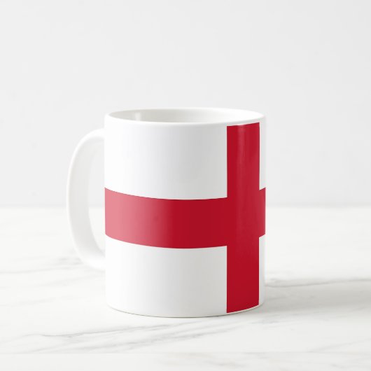 Tasse mit der Flagge Englands (Vorderseite Links)
