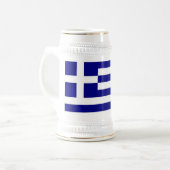 Tasse mit der Flagge Griechenlands (Vorderseite Links)