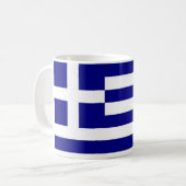 Tasse mit der Flagge Griechenlands (Vorderseite Links)