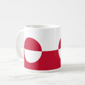 Tasse mit der Flagge Grönlands (Vorderseite Links)