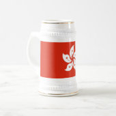 Tasse mit der Flagge Hongkongs, China (Vorderseite Links)