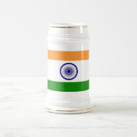 Tasse mit der Flagge Indiens
