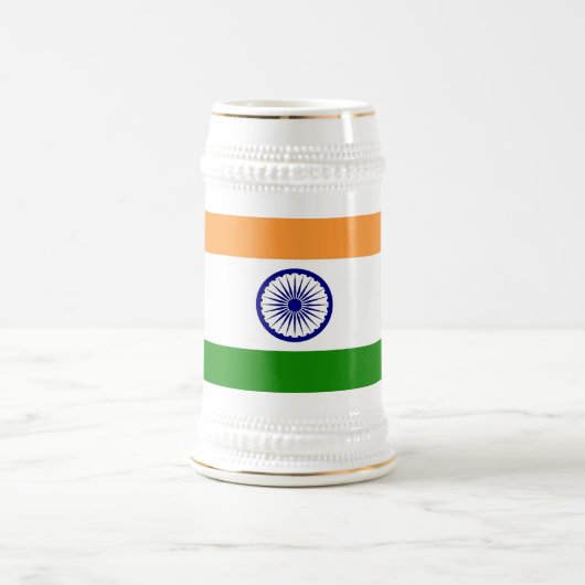 Tasse mit der Flagge Indiens (Mittel)