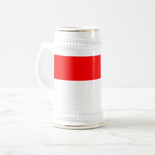 Tasse mit der Flagge Indonesiens (Vorderseite Links)