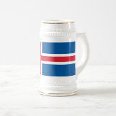 Tasse mit der Flagge Islands (VorderseiteRechts)