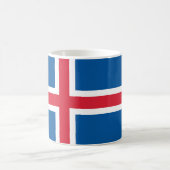 Tasse mit der Flagge Islands (Mittel)