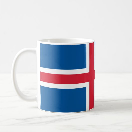 Tasse mit der Flagge Islands (Links)