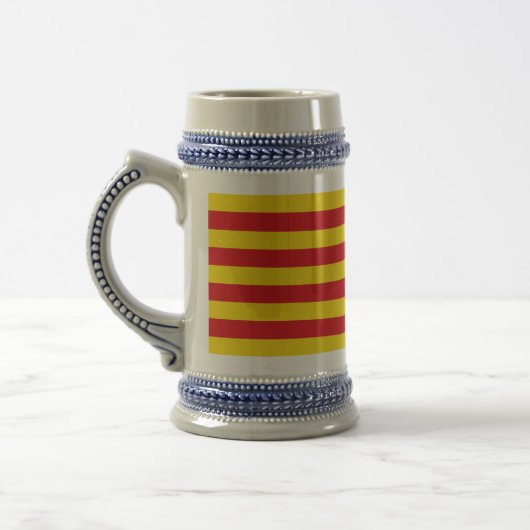 Tasse mit der Flagge Kataloniens (Links)