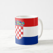 Tasse mit der Flagge Kroatiens (VorderseiteRechts)