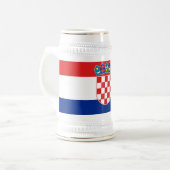 Tasse mit der Flagge Kroatiens (Vorderseite Links)