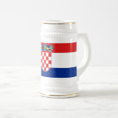 Tasse mit der Flagge Kroatiens (VorderseiteRechts)