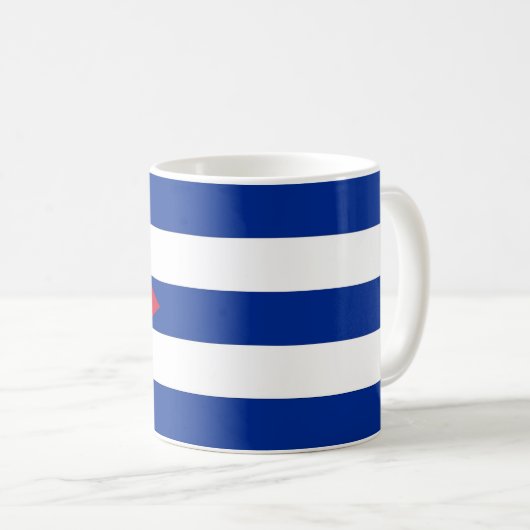 Tasse mit der Flagge Kubas (VorderseiteRechts)