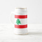 Tasse mit der Flagge Libanons (Vorderseite Links)