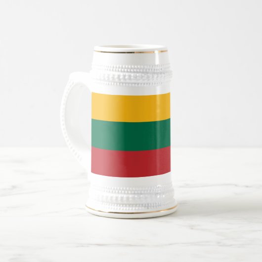 Tasse mit der Flagge Litauens (Vorderseite Links)