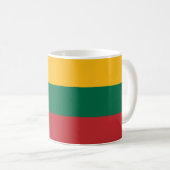 Tasse mit der Flagge Litauens (VorderseiteRechts)
