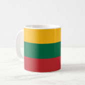 Tasse mit der Flagge Litauens (Vorderseite Links)