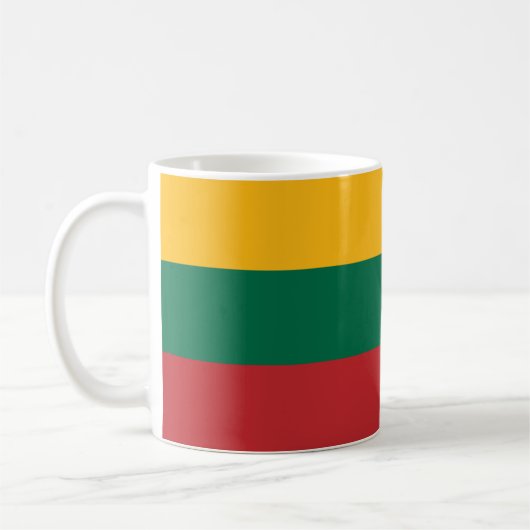 Tasse mit der Flagge Litauens (Links)