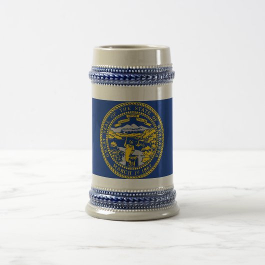 Tasse mit der Flagge Nebraska Staat - USA (Mittel)