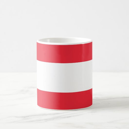 Tasse mit der Flagge Österreichs (Mittel)