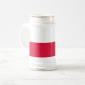 Tasse mit der Flagge Polens (Vorderseite Links)