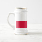 Tasse mit der Flagge Polens (Links)