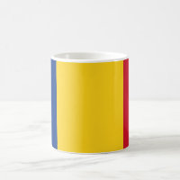 Tasse mit der Flagge Rumäniens