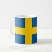 Tasse mit der Flagge Schwedens (Vorderseite Links)