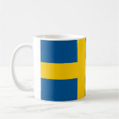 Tasse mit der Flagge Schwedens (Links)