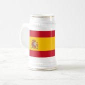 Tasse mit der Flagge Spaniens (Vorderseite Links)
