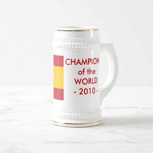 Tasse mit der Flagge Spaniens (VorderseiteRechts)