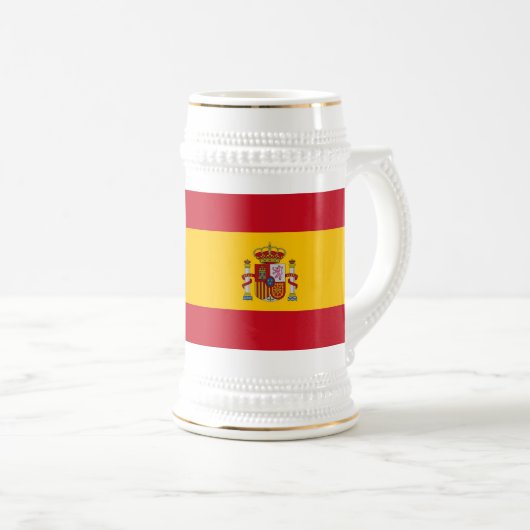 Tasse mit der Flagge Spaniens (VorderseiteRechts)
