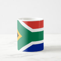 Tasse mit der Flagge Südafrikas