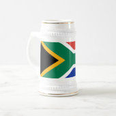 Tasse mit der Flagge Südafrikas (Vorderseite Links)