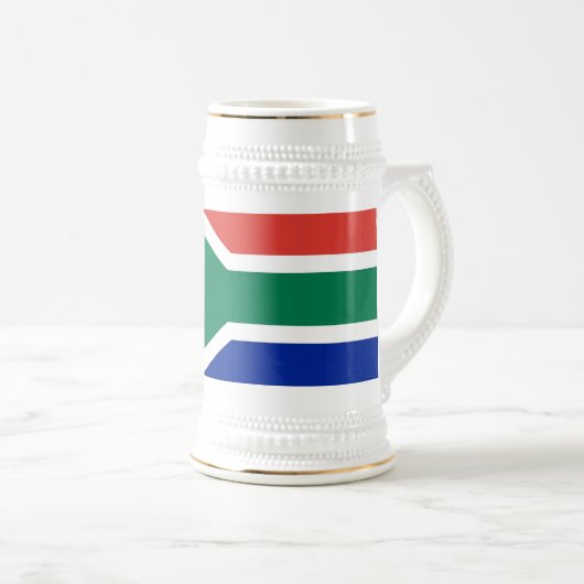 Tasse mit der Flagge Südafrikas (VorderseiteRechts)