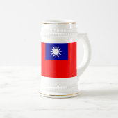 Tasse mit der Flagge Taiwans (VorderseiteRechts)