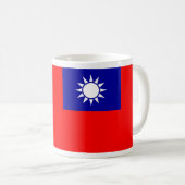 Tasse mit der Flagge Taiwans (VorderseiteRechts)