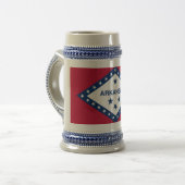 Tasse mit der Flagge von Arkansas Staat - USA (Vorderseite Links)
