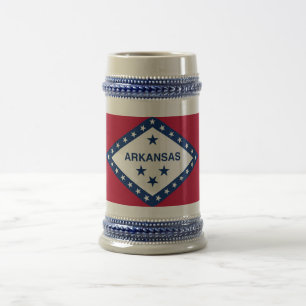 Tasse mit der Flagge von Arkansas Staat - USA