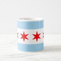 Tasse mit der Flagge von Chicago - USA