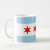Tasse mit der Flagge von Chicago - USA (Links)