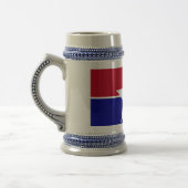 Tasse mit der Flagge von Dallas City, Texas, USA (Links)