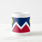 Tasse mit der Flagge von Denver, Colorado Staat - (Mittel)