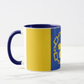 Tasse mit der Flagge von Hamilton, Ontario (Links)