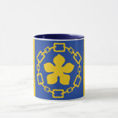 Tasse mit der Flagge von Hamilton, Ontario (Zentrum)